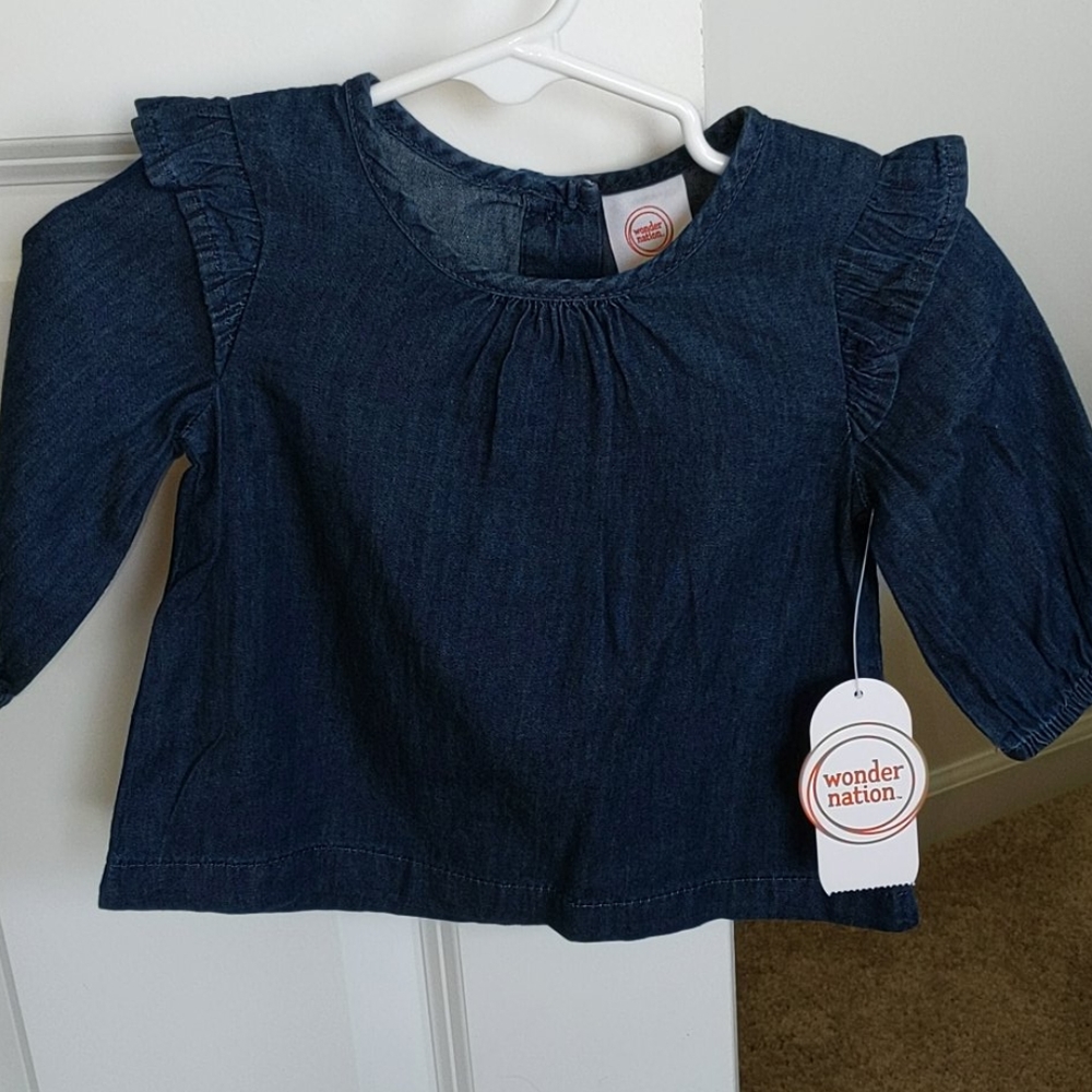 Baby girl denim top